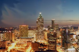 georgia, atlanta, southern cities, southern state, the south, skyline, city, cityscape, night, night skyline, 