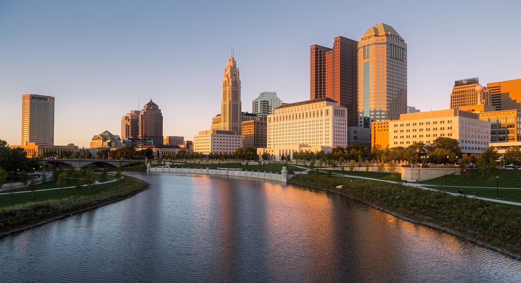 ohio, columbus ohio, buckeyes, worst state in the world, the worst state, ohio state, the ohio state university, cityscape, skyline, river, everybody hates ohio